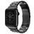 Mobigear Antwerp Stalen Apple Watch Bandje Vouwsluiting - 49/46/45/44 mm - Zwart