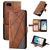Mobigear Rhombus iPhone 7 Hoesje Bookcase Portemonnee - Bruin