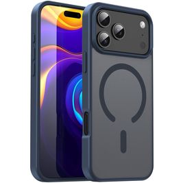 Mobigear Shockproof iPhone 17 Pro Max MagSafe Hoesje Hardcase Backcover - Cyan Blue