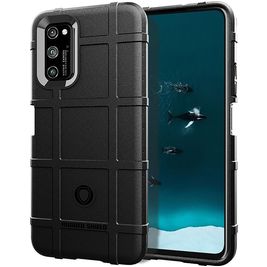 Mobigear Rugged Shield Realme 7 Pro Hoesje Flexibel TPU Backcover Shockproof - Zwart