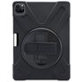 Xccess Survivor All-round iPad Air 5 (2022) Hoes Hard Kunststof,Siliconen Backcover + Schouderband + Standaard - Zwart