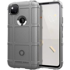 Mobigear Rugged Shield Google Pixel 4a 5G Hoesje Flexibel TPU Backcover Shockproof - Grijs