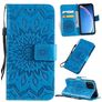 Mobigear Sunflower iPhone 11 Pro Hoesje Bookcase Portemonnee - Blauw