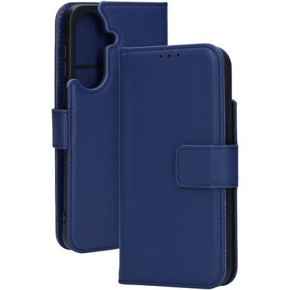 Mobiparts Wallet Samsung Galaxy A37 Hoesje Echt Leer Bookcase Portemonnee - Blauw