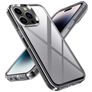 Mobigear Crystal iPhone 14 Pro Hoesje Hardcase Backcover - Transparant / Grijs