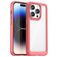 Mobigear Crystal iPhone 15 Pro Hoesje Hardcase Backcover - Transparant / Rood