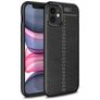 Mobigear Luxury iPhone 12 Mini Hoesje Flexibel TPU Backcover - Zwart