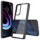 Mobigear Crystal Motorola Edge (2021) Hoesje Hardcase Backcover - Transparant / Zwart