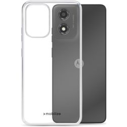 Mobilize Gelly Doorzichtig Motorola Moto E14 Hoesje Flexibel TPU Backcover - Transparant