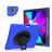 Mobigear SureGrip XGuard iPad Air 13 Inch (2024) Hoes Hard Kunststof,Siliconen Backcover + Stylus Houder + Schouderband + Standaard - Blauw