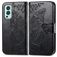 Mobigear Butterfly OnePlus Nord 2 Hoesje Bookcase Portemonnee - Zwart