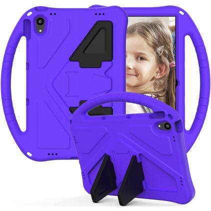 Mobigear AeroArmor Lenovo Tab P11 Gen 1 Kinder Tablethoes met Handvat + Stylus Houder - Paars