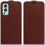 Mobigear OnePlus Nord 2 Hoesje Flipcase - Bruin