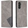 Mobigear Rhombus Slim Samsung Galaxy A56 Hoesje Bookcase - Grijs