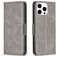 Mobigear Excellent iPhone 16 Pro Hoesje Bookcase Portemonnee - Grijs