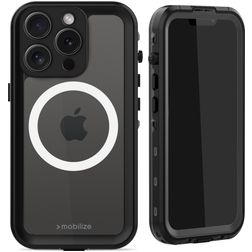 Mobilize Waterproof iPhone 15 Pro Waterbestendig MagSafe Hoesje Hardcase Backcover - Zwart