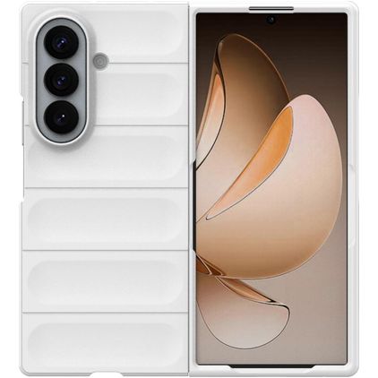 Mobigear Bumpy Samsung Galaxy Z Fold 8 Ultra Hoesje Flexibel TPU Backcover - Wit