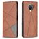 Mobigear Rhombus Slim Nokia G10 Hoesje Bookcase - Bruin