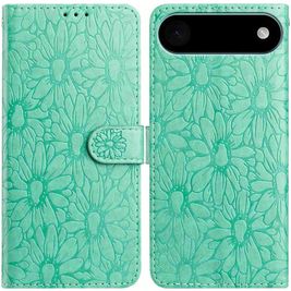 Mobigear Flowers iPhone Air Hoesje Bookcase Portemonnee - Groen