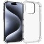 Mobigear Cushion Doorzichtig iPhone 16 Pro Hoesje Flexibel TPU Backcover - Transparant
