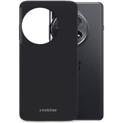 Mobilize Rubber Gelly OnePlus 12 Hoesje Flexibel TPU Backcover - Matt Black