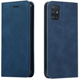 Mobigear Retro Slim Samsung Galaxy A51 Hoesje Bookcase - Blauw