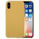 Mobigear Colors iPhone X Siliconen Hoesje Backcover - Geel