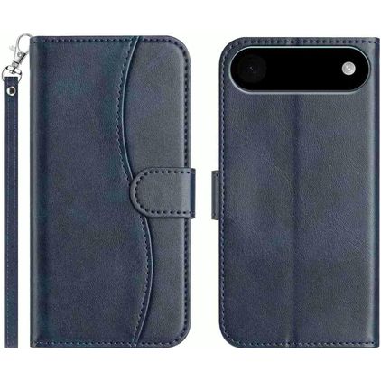 Mobigear S Line iPhone Air Hoesje Bookcase Portemonnee - Marineblauw