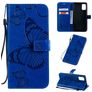 Mobigear Butterfly Samsung Galaxy A71 Hoesje Bookcase Portemonnee - Blauw