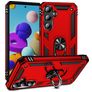 Mobigear Armor Ring Samsung Galaxy A35 Hoesje Hardcase Backcover Shockproof met Ringhouder - Rood