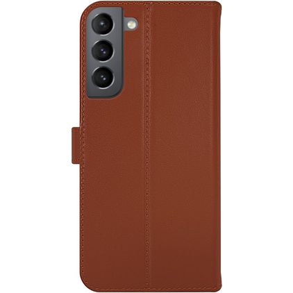 Valenta Classic Samsung Galaxy S22 Plus Hoesje Echt Leer Bookcase Portemonnee - Bruin