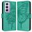 Mobigear Butterfly OPPO Reno 12 Pro Hoesje Bookcase Portemonnee - Groen