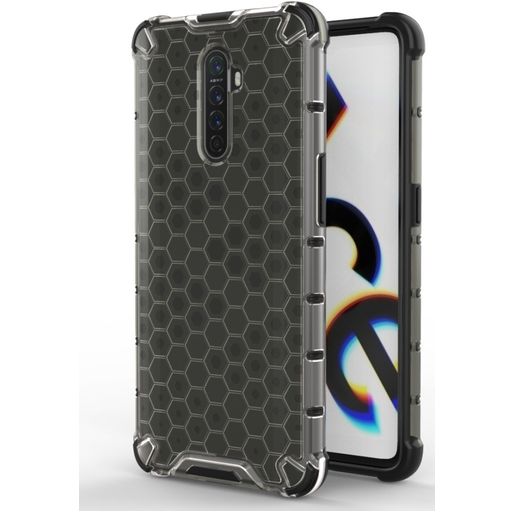 Mobigear Honeycomb Realme X2 Pro Hoesje Hardcase Backcover Shockproof - Grijs