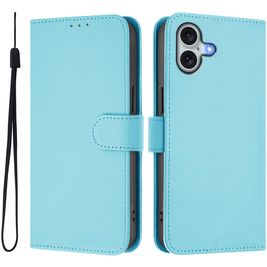Mobigear Urban Wallet iPhone 16 Plus Hoesje Bookcase Portemonnee - Blauw