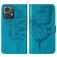 Mobigear Butterfly Motorola Moto G84 Hoesje Bookcase Portemonnee - Blauw