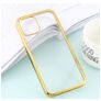 Mobigear Royal iPhone 12 Pro Max Hoesje Flexibel TPU Backcover - Transparant / Goud