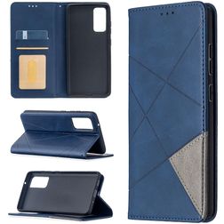 Mobigear Rhombus Slim Samsung Galaxy S20 FE Hoesje Bookcase - Blauw