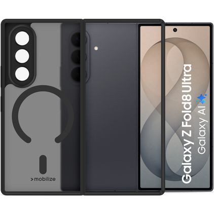 Mobilize Hybrid Samsung Galaxy Z Fold 8 Ultra MagSafe Hoesje Hardcase Backcover Shockproof - Zwart
