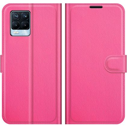 Mobigear Classic Realme 8 Pro Hoesje Bookcase Portemonnee - Magenta