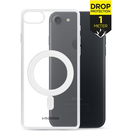 Mobilize Naked Protection Doorzichtig iPhone SE (2022) MagSafe Hoesje Hardcase Backcover Shockproof - Transparant