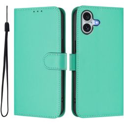 Mobigear Urban Wallet iPhone 16 Plus Hoesje Bookcase - Groen