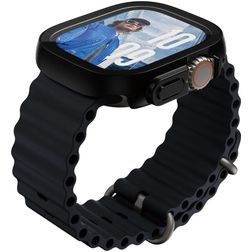 PanzerGlass Slim Apple Watch Ultra - 49 mm Glazen Screenprotector - Zwart