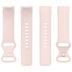 Mobigear Sport Dual Siliconen Fitbit Charge 5 Bandje Druksluiting - Sand Pink