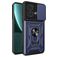 Mobigear Armor Ring Cam Slide Motorola Edge 40 Neo Hoesje Hardcase Backcover Shockproof met Ringhouder en Camera Slider - Blauw