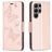 Mobigear Butterfly Samsung Galaxy S23 Ultra Hoesje Bookcase Portemonnee - Roségoud