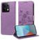 Mobigear Flowers POCO X6 Hoesje Bookcase Portemonnee - Paars