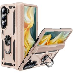 Mobigear Armor Ring Samsung Galaxy Z Fold 6 Hoesje Hardcase Backcover Shockproof met Ringhouder - Oranje