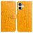 Mobigear Flowers iPhone 17 Hoesje Bookcase Portemonnee - Geel