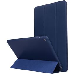 Mobigear Tri-Fold Gel iPad 7 (2019) Hoes TPU,Kunstleer Bookcase - Blauw