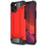 Mobigear Outdoor iPhone 12 Hoesje Hardcase Backcover Shockproof - Rood